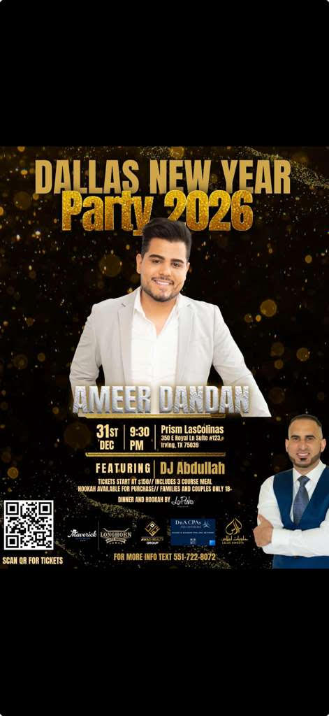 Dallas New Year Party  2026 with Ameer Dandan