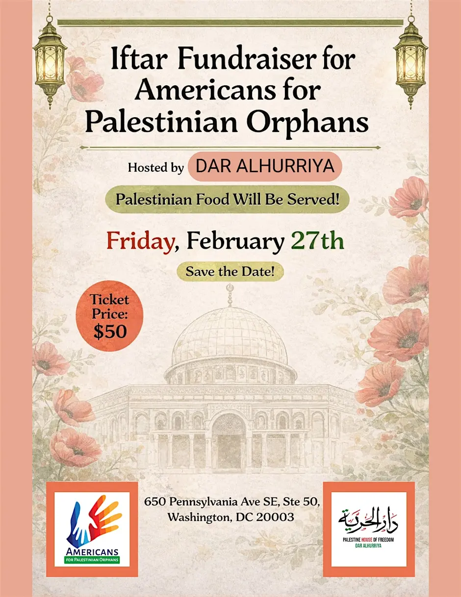 Iftar Fundraiser for Americans for Palestinian Orphans