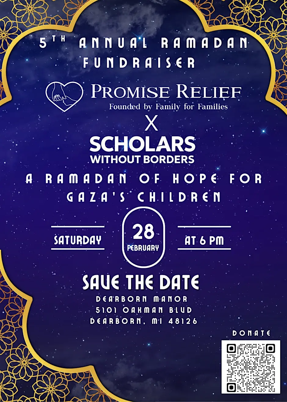 5th Annual Ramadan Fundraiser PRO X SWB