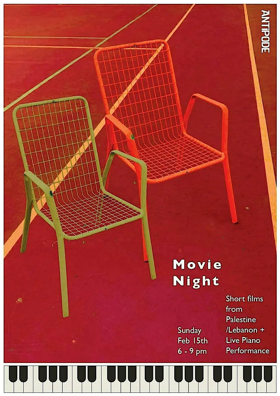 Movie Night: Short films from Palestine/Lebanon + Live Piano Performance