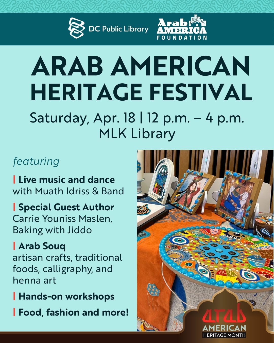 Arab American Heritage Festival at the Martin Luther King Jr. Library