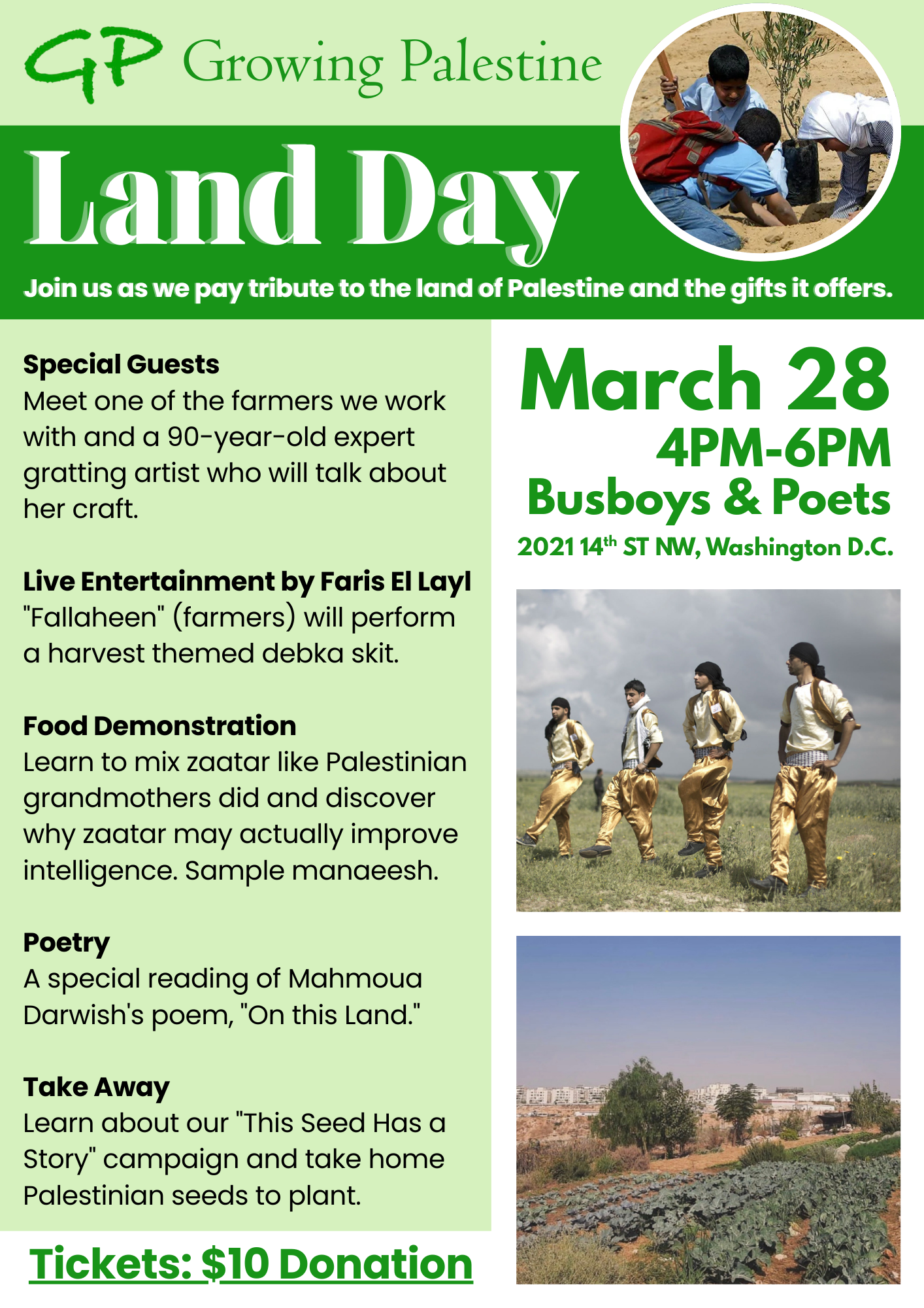 Growing Palestine Presents: Land Day