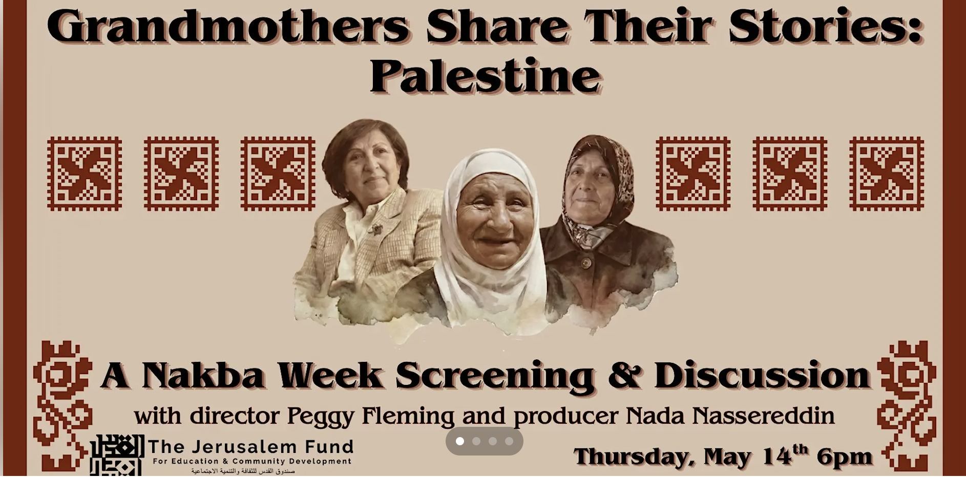 Grandmothers Share Their Stories: Palestine — Screening and Discussion