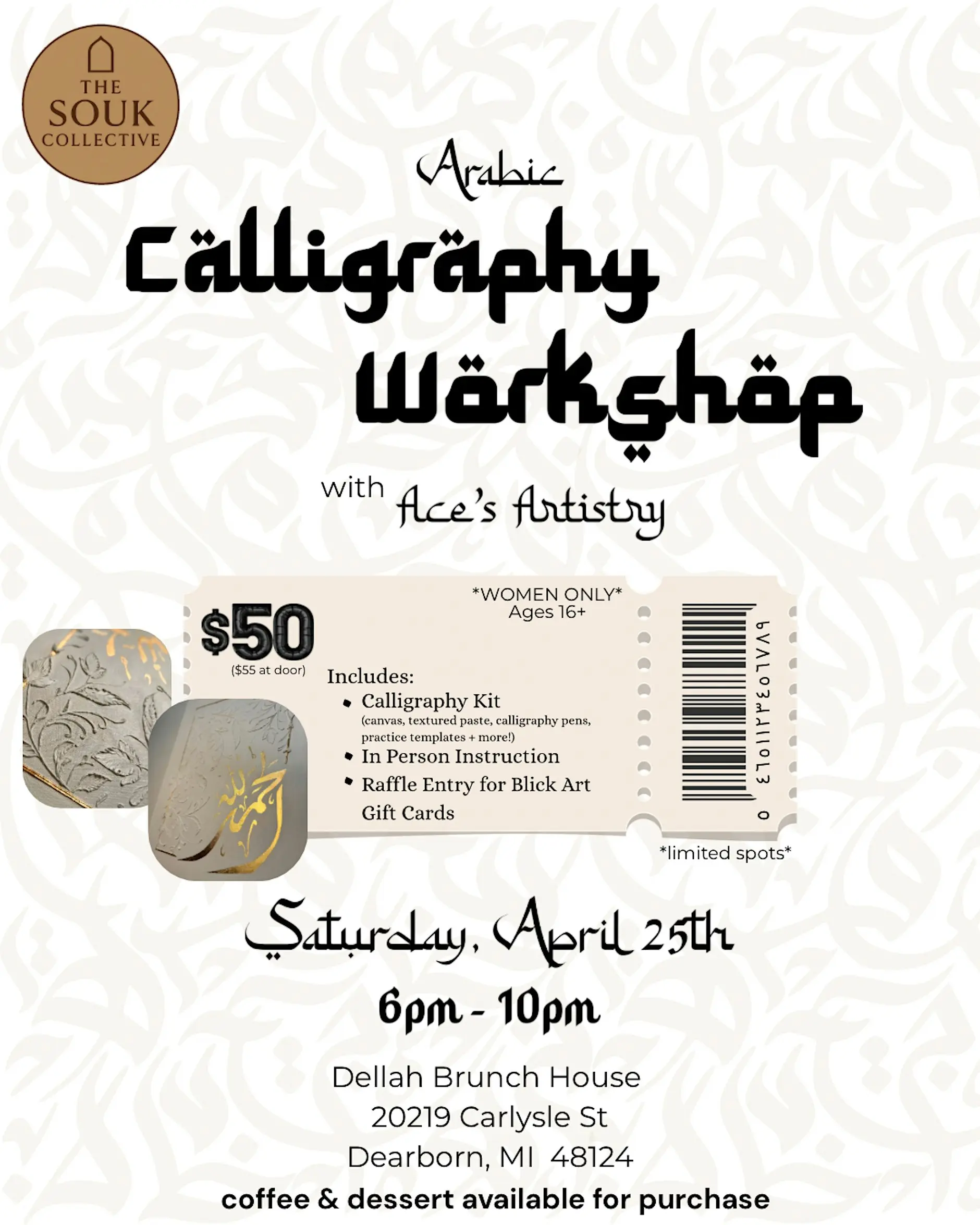Women’s Arabic Calligraphy Workshop