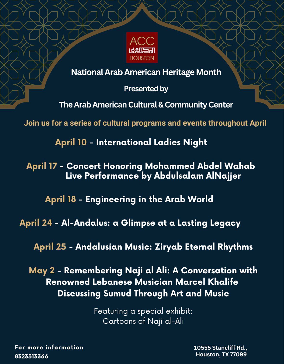 ACC Houston: National Arab American Heritage Month
