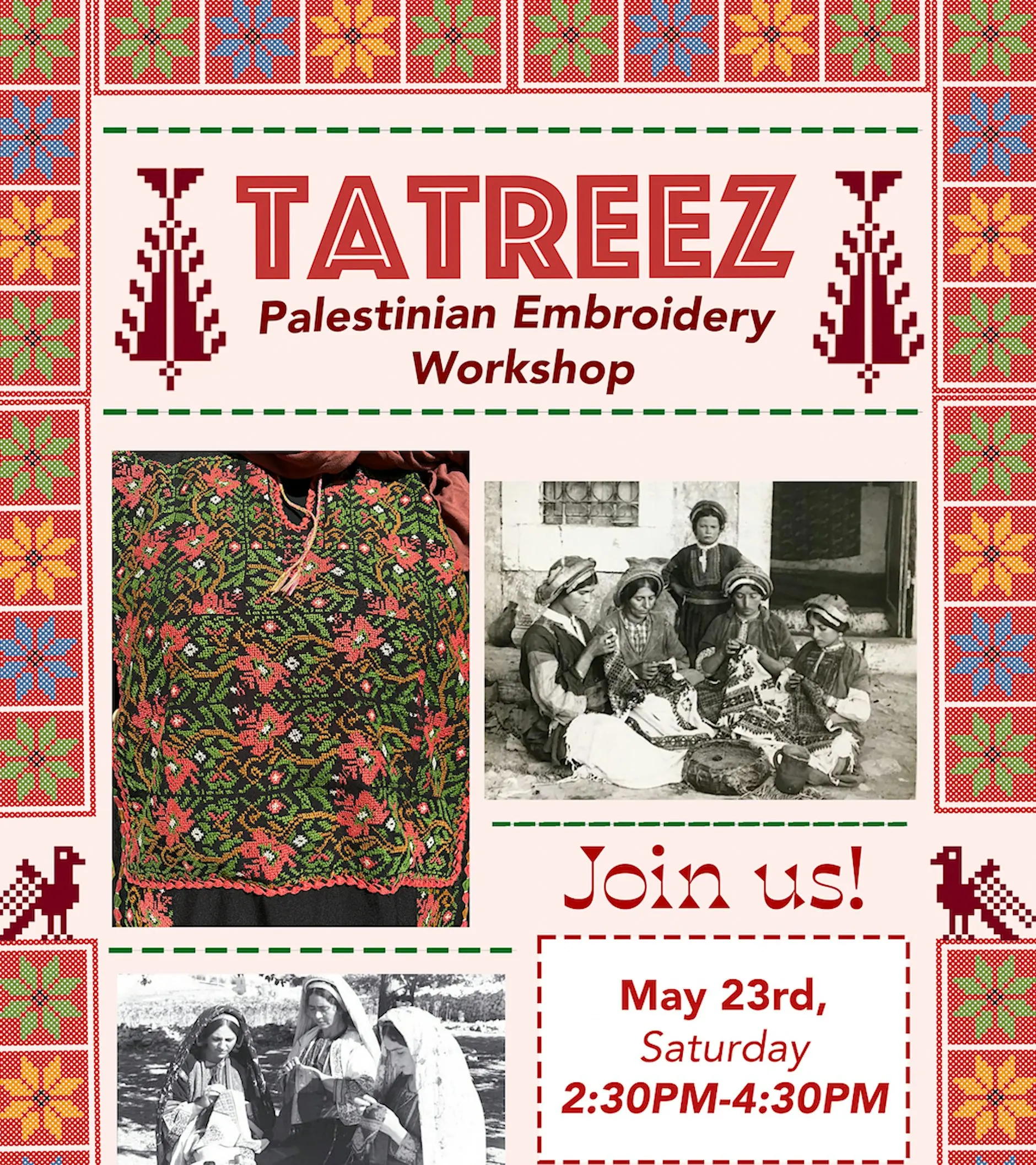 Tatreez Workshop at Yollocalli Fire Station