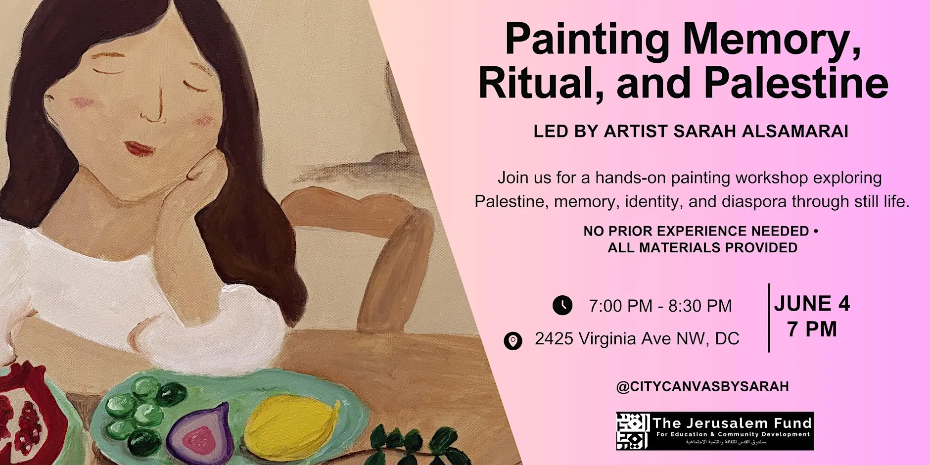 Painting Workshop: Palestinian Memory & Ritual Through Still Life