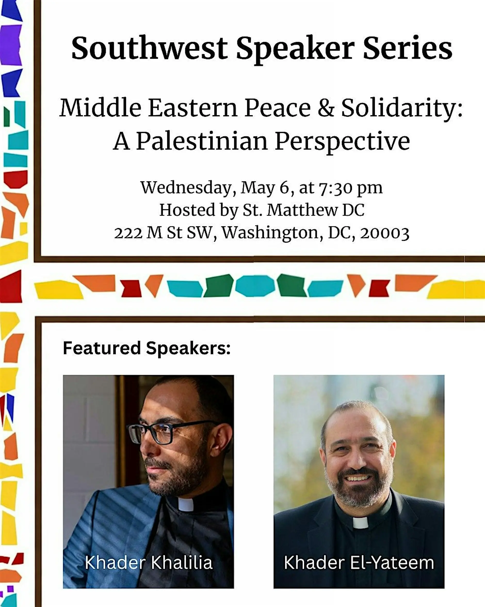 SOUTHWEST SPEAKER SERIES - PALESTINE