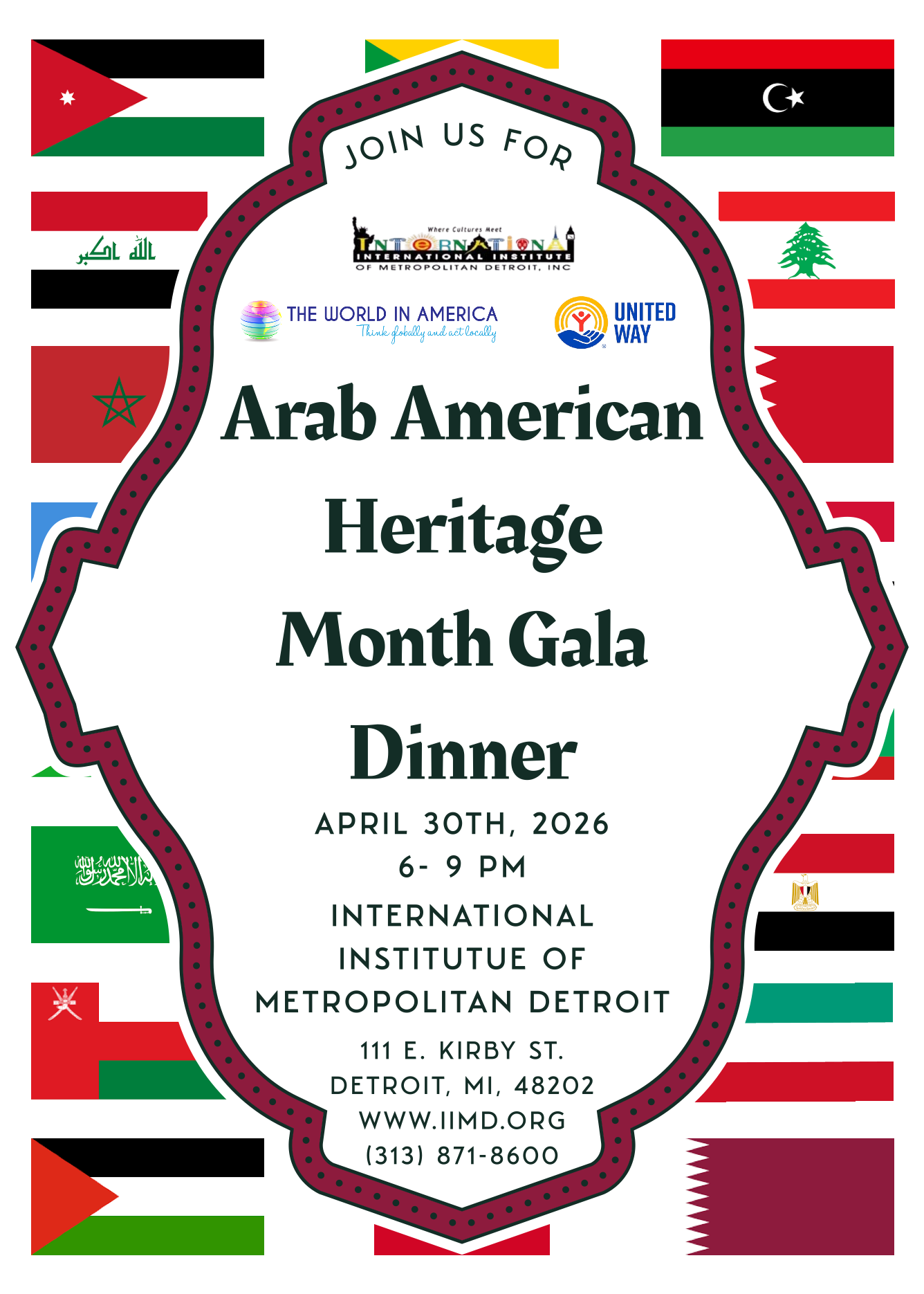 Arab American Heritage Month Gala Dinner