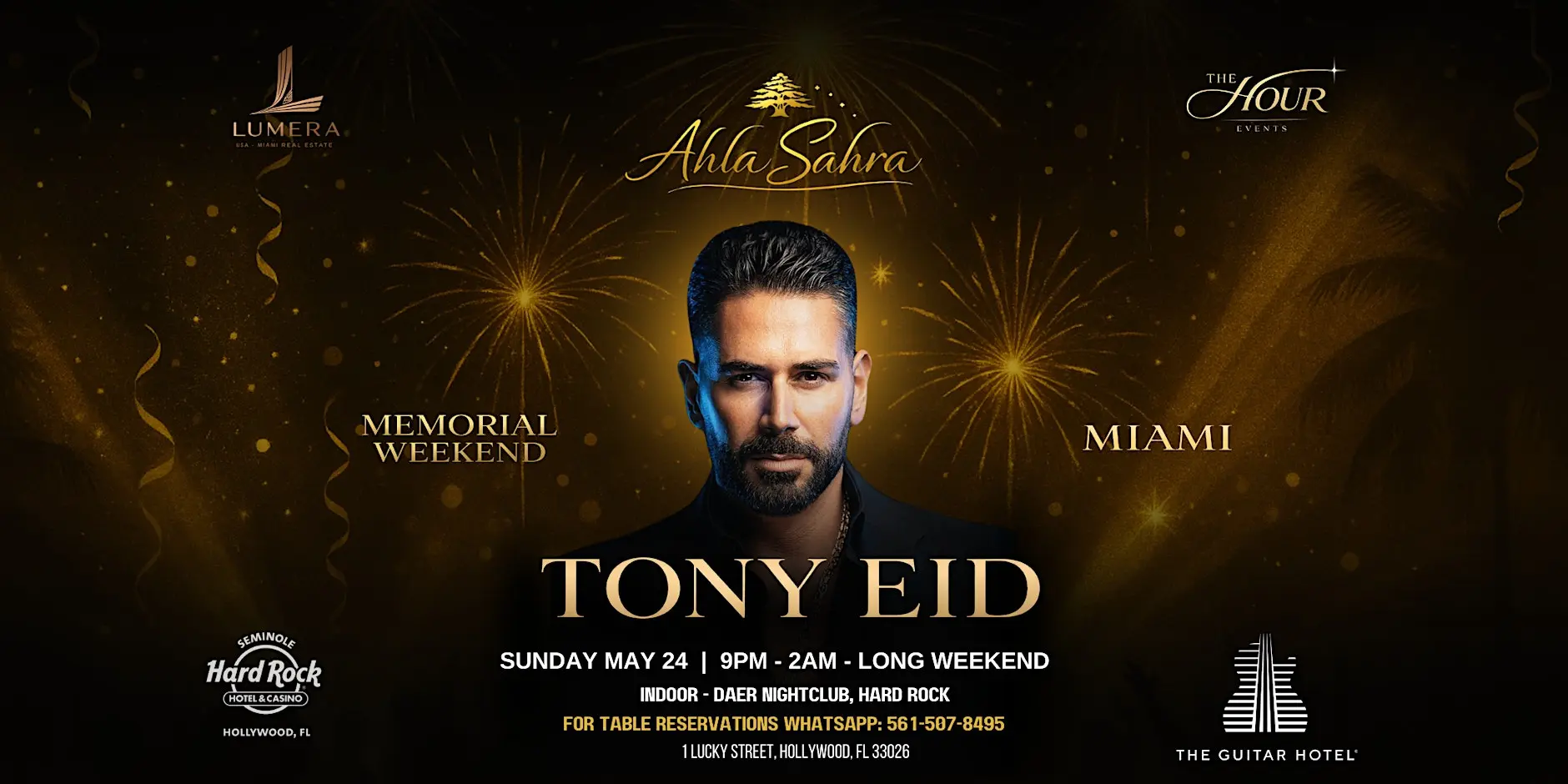 Ahla Sahra - Superstar Tony Eid LIVE at Hard Rock - DAER Nightclub