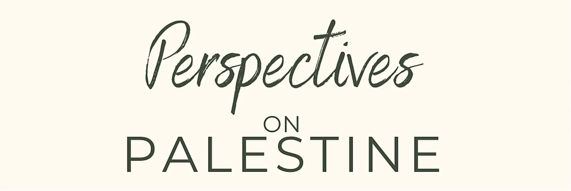 Perspectives on Palestine