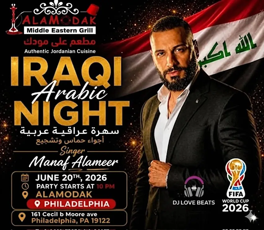 Iraqi and Arabic Night with Manaf Alameer – FIFA World Cup 2026 Celebration