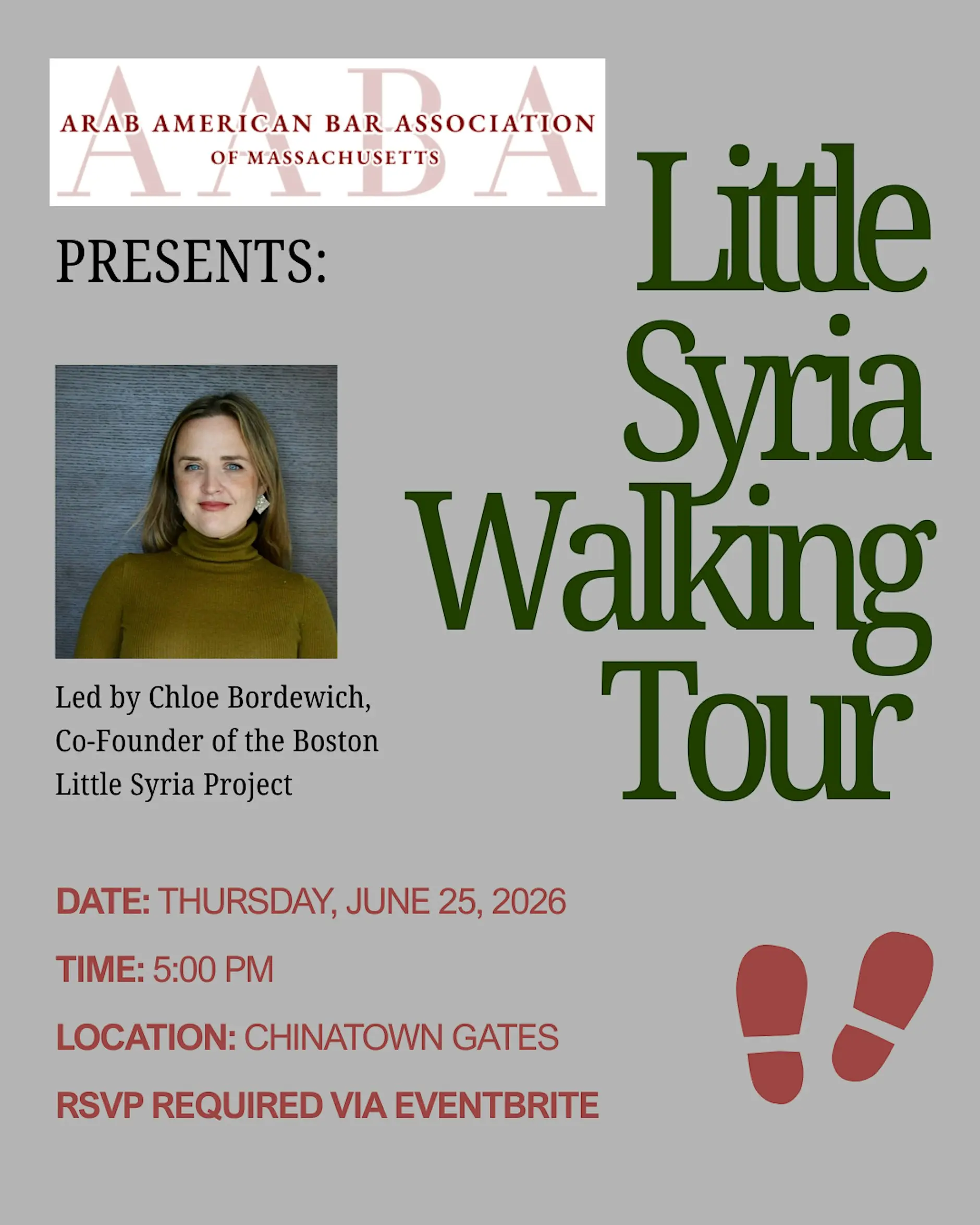 Arab American Bar Association of MA: Boston Little Syria Walking Tour