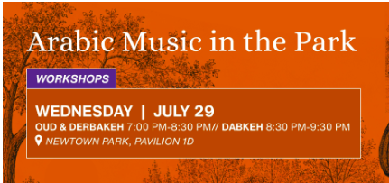 Arabic Music in the Park Workshops