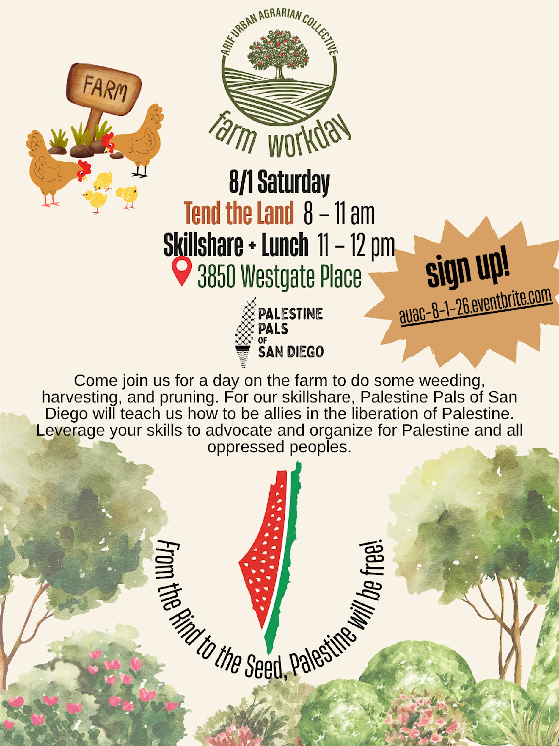 Arif Collective Garden Workday & Lunch-n-Learn 8.1.26