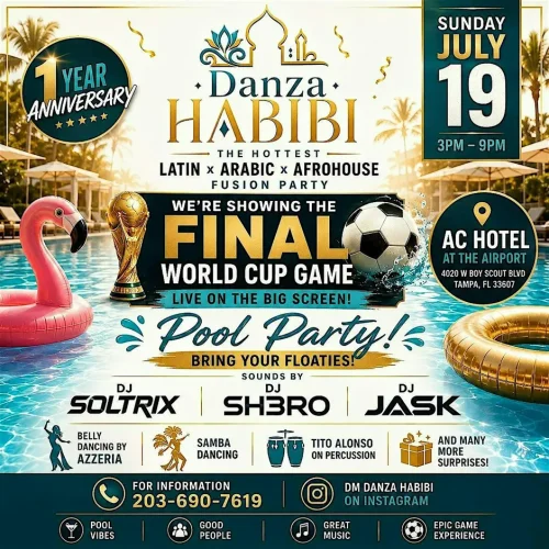 Danza Habibi 1 Year Anniversary- Hottest Latin- Arabic - Afrohouse Party