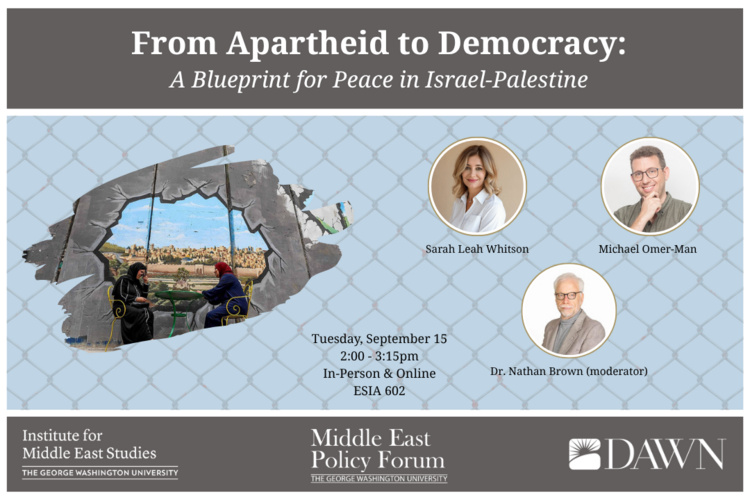 From Apartheid to Democracy: A Blueprint for Peace in Israel-Palestine