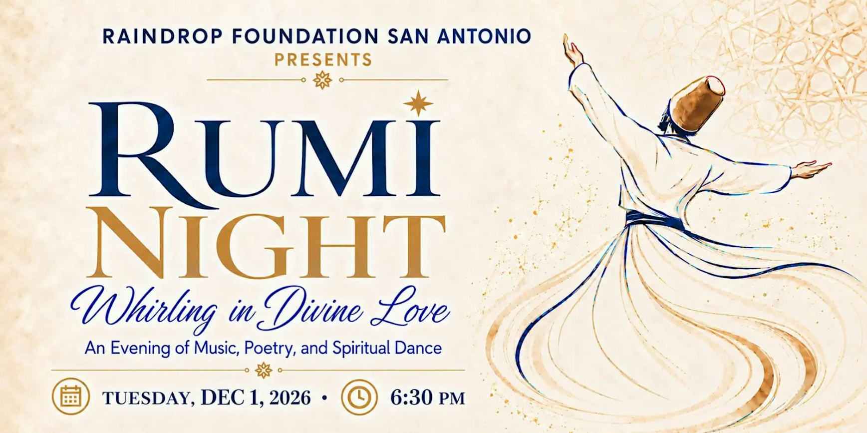 Rumi Night "Whirling Dervishes in Divine Love"