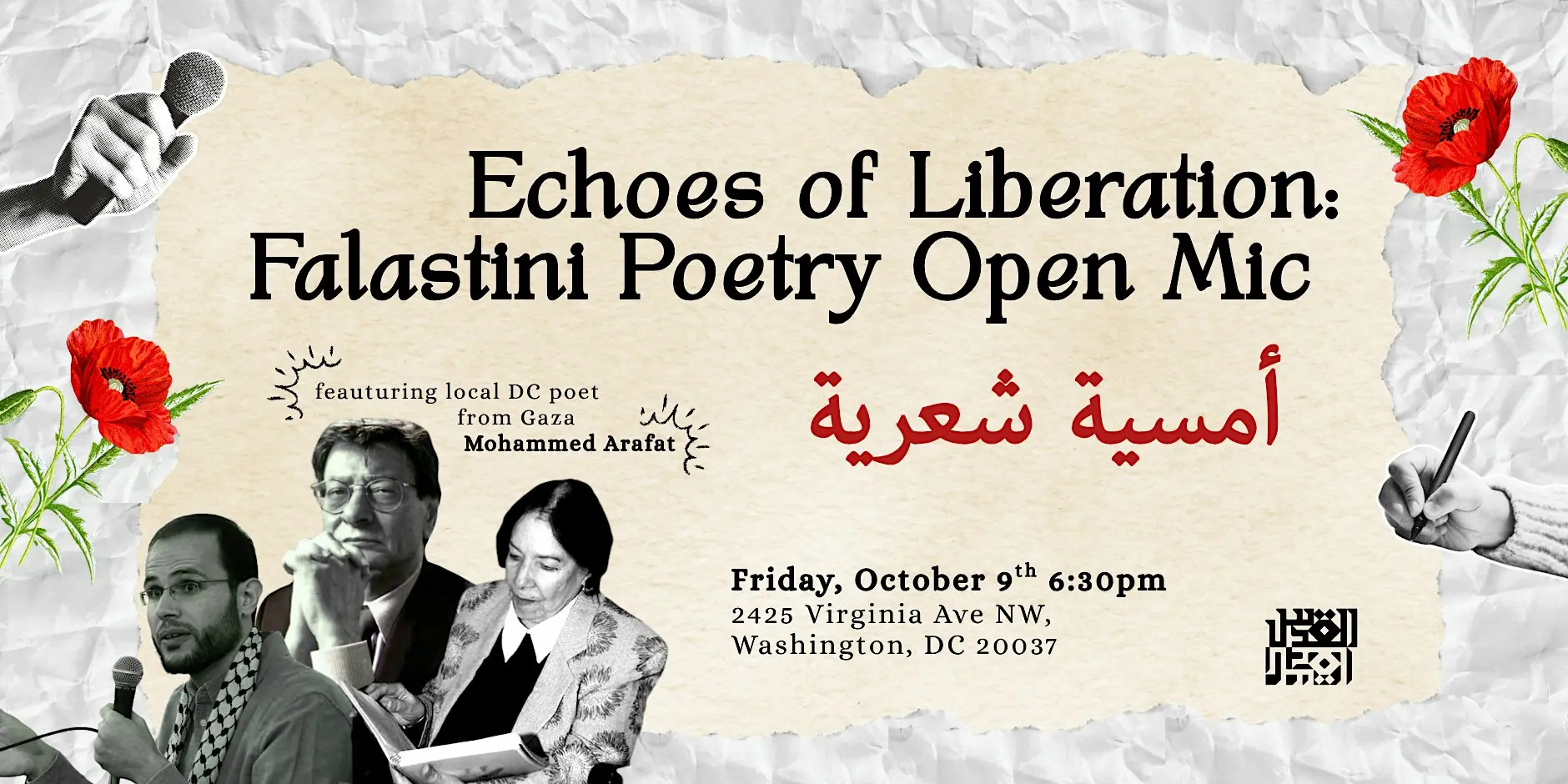 Echoes of Liberation: Falastini Poetry Open Mic
